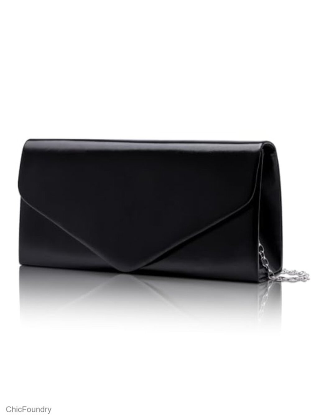 Envelope Clutch Purse for Women, Vegan Leather Evening Bag with Detachable - Picture 1 of 6